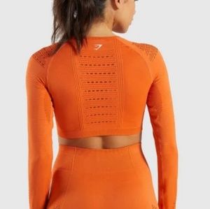Gymshark Flawless Knit Long Sleeve Crop Top